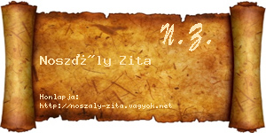 Noszály Zita névjegykártya