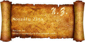 Noszály Zita névjegykártya